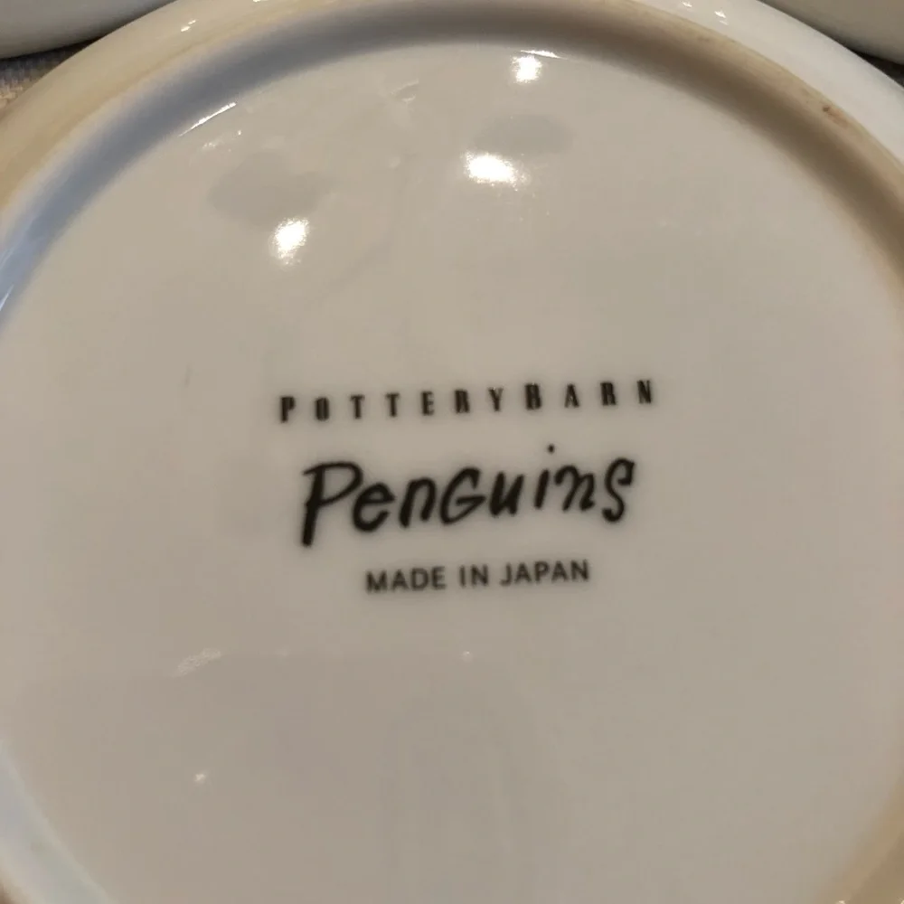 3 Pottery Barn Penguin Cocktail Plates